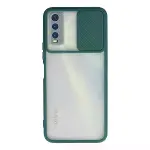 Vivo Y11s Kılıf Palm Buzlu Kamera Sürgülü Silikon - Yeşil-1