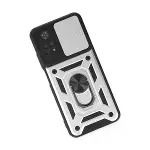 Xiaomi Poco M4 Pro 4g Kılıf Pars Lens Yüzüklü Silikon - Gümüş-3
