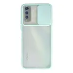 Vivo Y11s Kılıf Palm Buzlu Kamera Sürgülü Silikon - Turkuaz-1