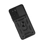 Xiaomi Poco X3 Gt Kılıf Pars Lens Yüzüklü Silikon - Siyah-3