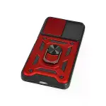 Xiaomi Poco X3 Gt Kılıf Pars Lens Yüzüklü Silikon - Kırmızı-5