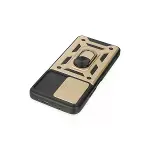 Xiaomi Poco X3 Gt Kılıf Pars Lens Yüzüklü Silikon - Gold-4