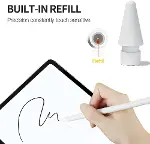 Apple Pencil Uyumlu Silikon Yedek Uç, 1. Nesil / 2. Nesil/Pro/USB-C için, iPad Pro/Air/Mini Uyumlu (-3