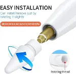 Apple Pencil Uyumlu Silikon Yedek Uç, 1. Nesil / 2. Nesil/Pro/USB-C için, iPad Pro/Air/Mini Uyumlu (-5