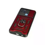 Realme C25y Kılıf Pars Lens Yüzüklü Silikon - Kırmızı-5