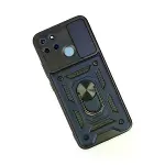 Realme C25y Kılıf Pars Lens Yüzüklü Silikon - Lacivert-3