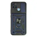 Realme C25y Kılıf Pars Lens Yüzüklü Silikon - Lacivert-1