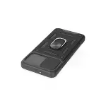 Samsung Galaxy A03 Kılıf Pars Lens Yüzüklü Silikon - Siyah-4