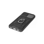 Samsung Galaxy A03 Kılıf Pars Lens Yüzüklü Silikon - Siyah-5
