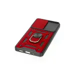 Samsung Galaxy S20 Fe Kılıf Pars Lens Yüzüklü Silikon - Kırmızı-5