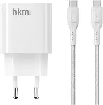 BOLT DUO 20W USB-A ve Type-C Çift Portlu Hızlı Şarj Aleti, Type-C Kablo ve Adaptör Seti, Beyaz-2