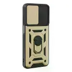 Samsung Galaxy A04s Kılıf Pars Lens Yüzüklü Silikon - Gold-2