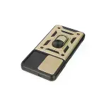 Samsung Galaxy A04s Kılıf Pars Lens Yüzüklü Silikon - Gold-5