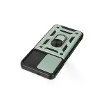 Samsung Galaxy A04s Kılıf Pars Lens Yüzüklü Silikon - Yeşil-5