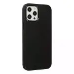 İphone 12 Pro Max Kılıf Asya Deri Silikon - Siyah-2
