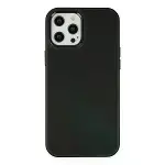 İphone 12 Pro Max Kılıf Asya Deri Silikon - Siyah-1