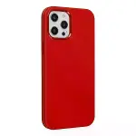 İphone 12 Pro Max Kılıf Asya Deri Silikon - Kırmızı-2