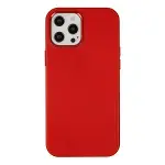 İphone 12 Pro Max Kılıf Asya Deri Silikon - Kırmızı-1