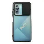 Xiaomi Poco F3 Kılıf Palm Buzlu Kamera Sürgülü Silikon - Siyah-1