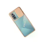 Xiaomi Poco F3 Kılıf Palm Buzlu Kamera Sürgülü Silikon - Pembe-2