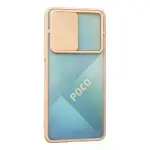 Xiaomi Poco F3 Kılıf Palm Buzlu Kamera Sürgülü Silikon - Pembe-3