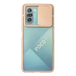 Xiaomi Poco F3 Kılıf Palm Buzlu Kamera Sürgülü Silikon - Pembe-1