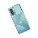 Xiaomi Poco F3 Kılıf Palm Buzlu Kamera Sürgülü Silikon - Turkuaz-2