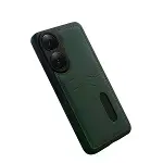 Oppo A38 Sara Kartvizitli Deri Kılıf - Yeşil-4