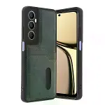 Realme C65 Sara Kartvizitli Deri Kılıf - Yeşil-1