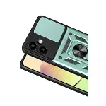 Samsung Galaxy A07 4g Pars Lens Yüzüklü Silikon - Yeşil-2