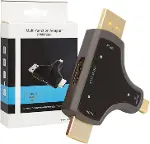 Mini DP+DP+HDMI To HDMI 4K Çevirici-1
