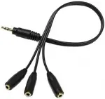 3 Lü Stereo Çoklayıcı 3 x 3.5 mm Aux SES SİSTEMİ KABLOSU-2