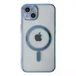 İphone 14 Plus Kılıf Magneticsafe Lazer Silikon - Sierra Blue-2