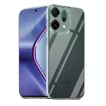 Oppo Reno 14 Kılıf Lüx Şeffaf Silikon - Şeffaf-1