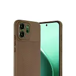 Oppo Reno 14 Auto Focus Karbon Kapak - Kahverengi-3