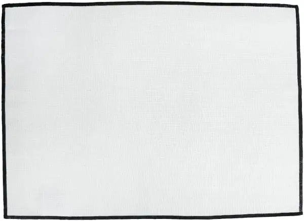 Siyah Biyeli Amerikan Servis 2li 32x45 cm, Tekli