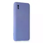 Samsung Galaxy A01 Core Kılıf Nano İçi Kadife Silikon - Lila-2