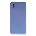 Samsung Galaxy A01 Core Kılıf Nano İçi Kadife Silikon - Lila-1
