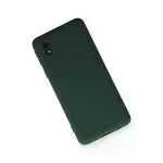 Samsung Galaxy A01 Core Kılıf Nano İçi Kadife Silikon - Koyu Yeşil-3