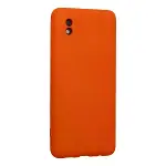 Samsung Galaxy A01 Core Kılıf Nano İçi Kadife Silikon - Turuncu-2