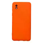 Samsung Galaxy A01 Core Kılıf Nano İçi Kadife Silikon - Turuncu-1