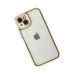 İphone 14 Plus Kılıf Liva Lens Silikon - Beyaz-3
