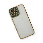 İphone 14 Pro Kılıf Liva Lens Silikon - Yeşil-3