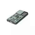 Samsung Galaxy S23 Kılıf Pars Lens Yüzüklü Silikon - Yeşil-5
