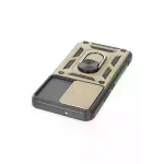 Samsung Galaxy S23 Fe Kılıf Pars Lens Yüzüklü Silikon - Gold-4
