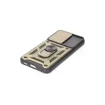Samsung Galaxy S23 Fe Kılıf Pars Lens Yüzüklü Silikon - Gold-5
