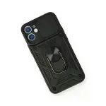 İphone 11 Kılıf Pars Lens Yüzüklü Silikon - Siyah-3