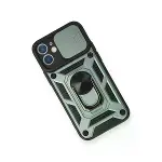 İphone 11 Kılıf Pars Lens Yüzüklü Silikon - Yeşil-3