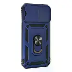 İphone 14 Pro Kılıf Pars Lens Yüzüklü Silikon - Lacivert-2