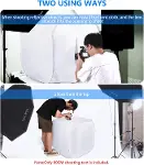 24in x 24in / 60 cm x 60 cm x 60 cm Fotoğraf Stüdyosu Kayıt Çadırı Işık Küpü Difüzör-6